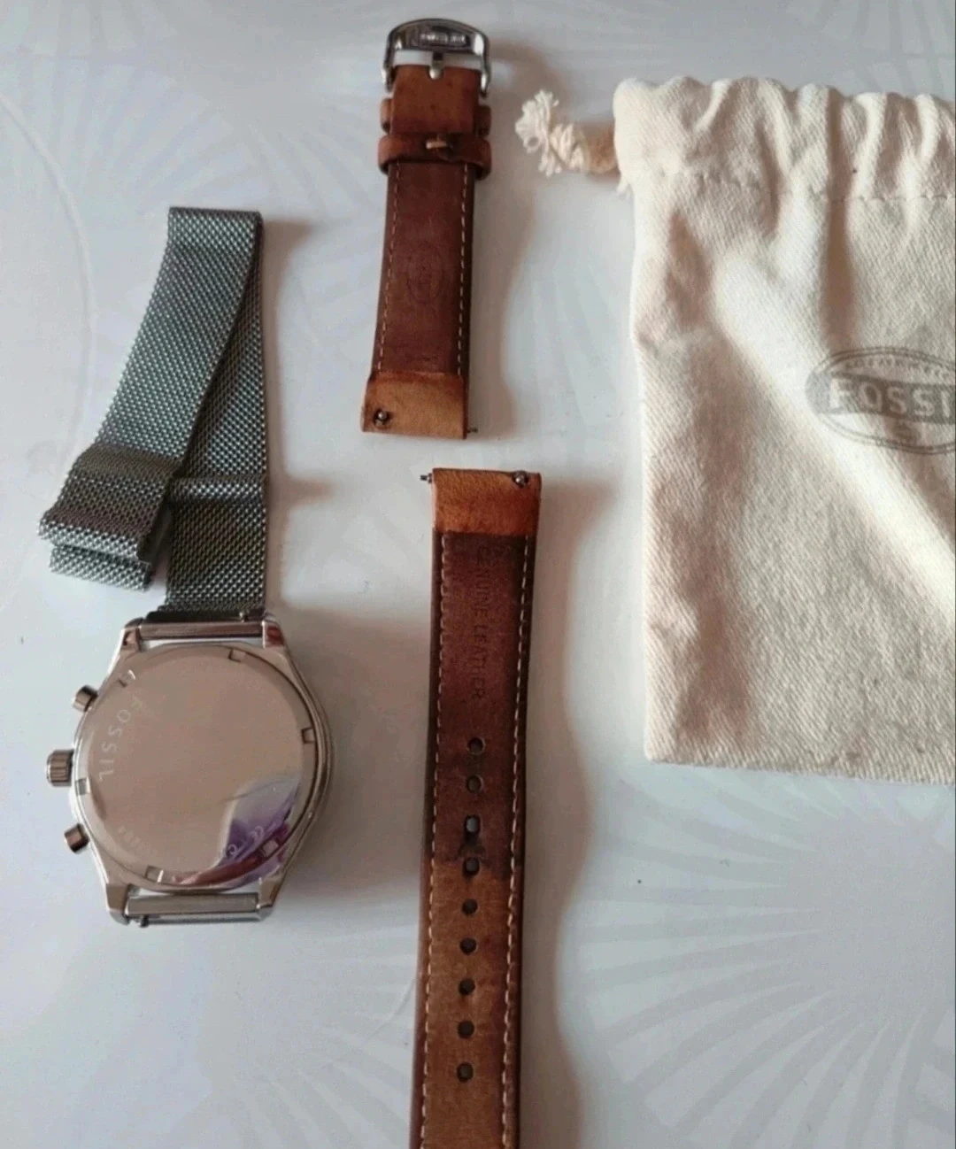 Fossil ch-2824 lederen chronographe horloge – photo 4